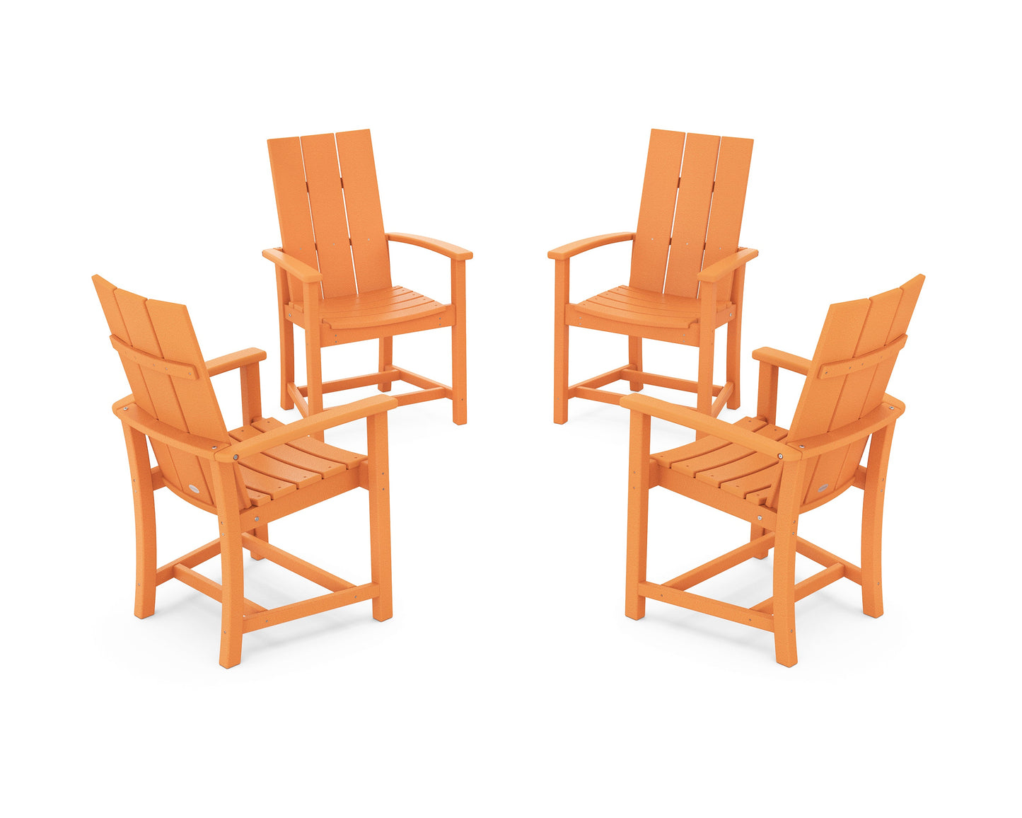 Modern 4-Piece Upright Adirondack Conversation Set