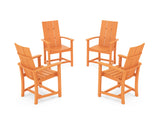 Modern 4-Piece Upright Adirondack Conversation Set