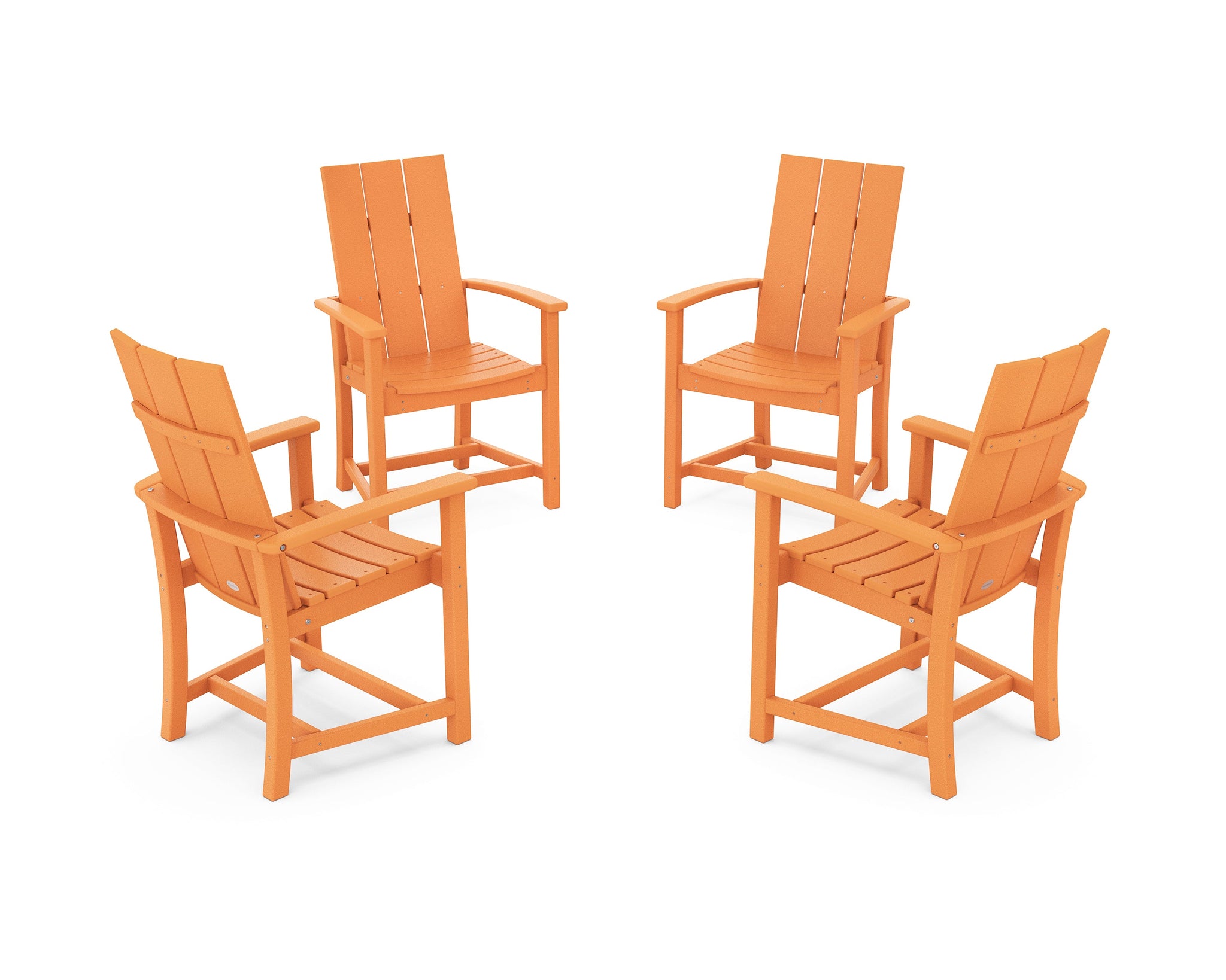 Modern 4-Piece Upright Adirondack Conversation Set