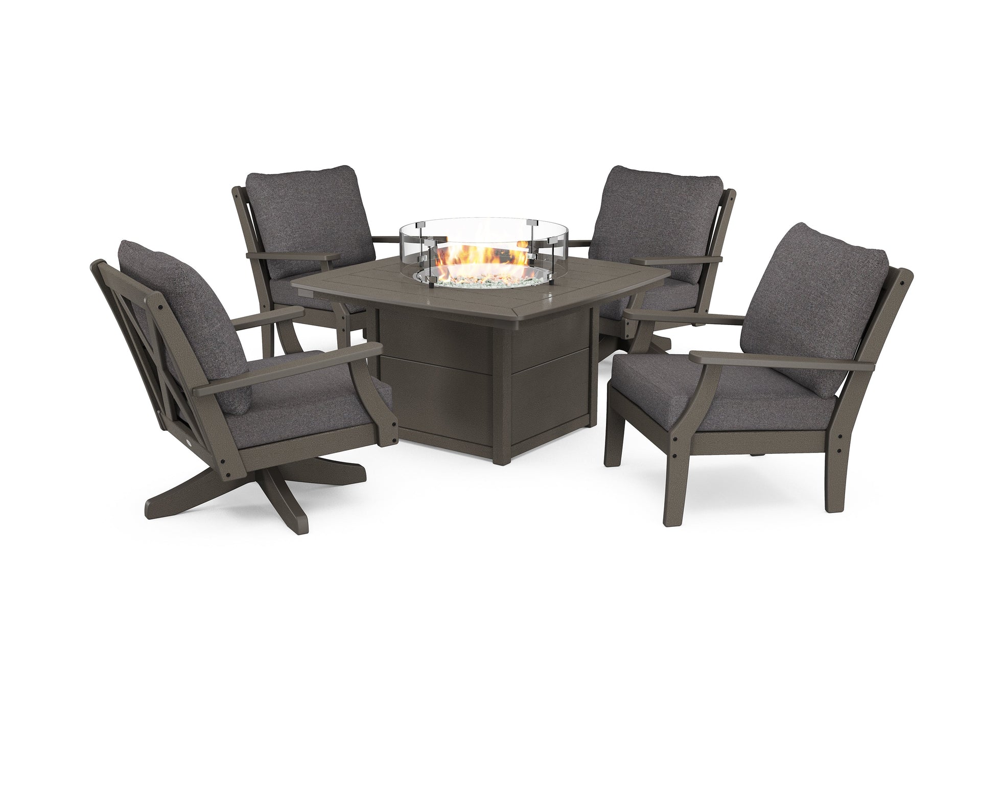 Braxton 5-Piece Deep Seating Set with Fire Table
