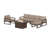 EDGE Sectional Lounge and Fire Pit Set