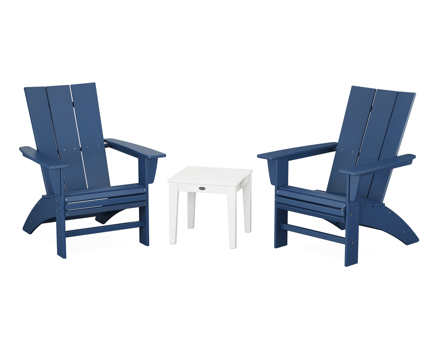 Modern 3-Piece Curveback  Adirondack Set