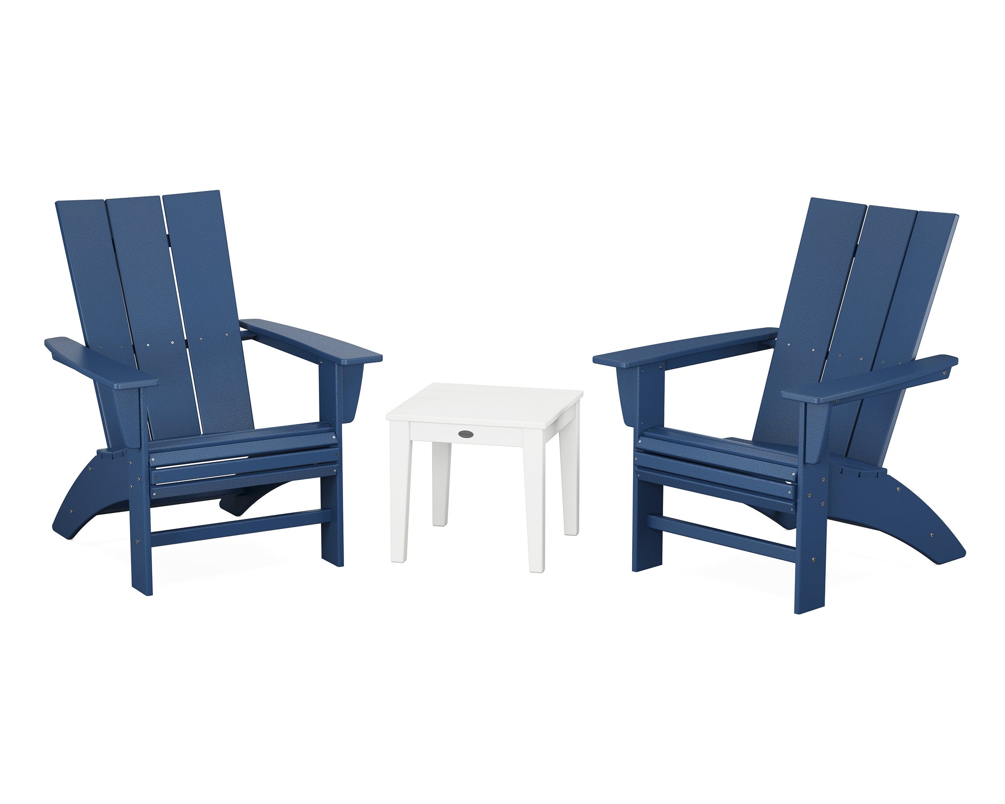 Modern 3-Piece Curveback  Adirondack Set
