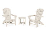 Nautical 3-Piece Curveback Adirondack Set