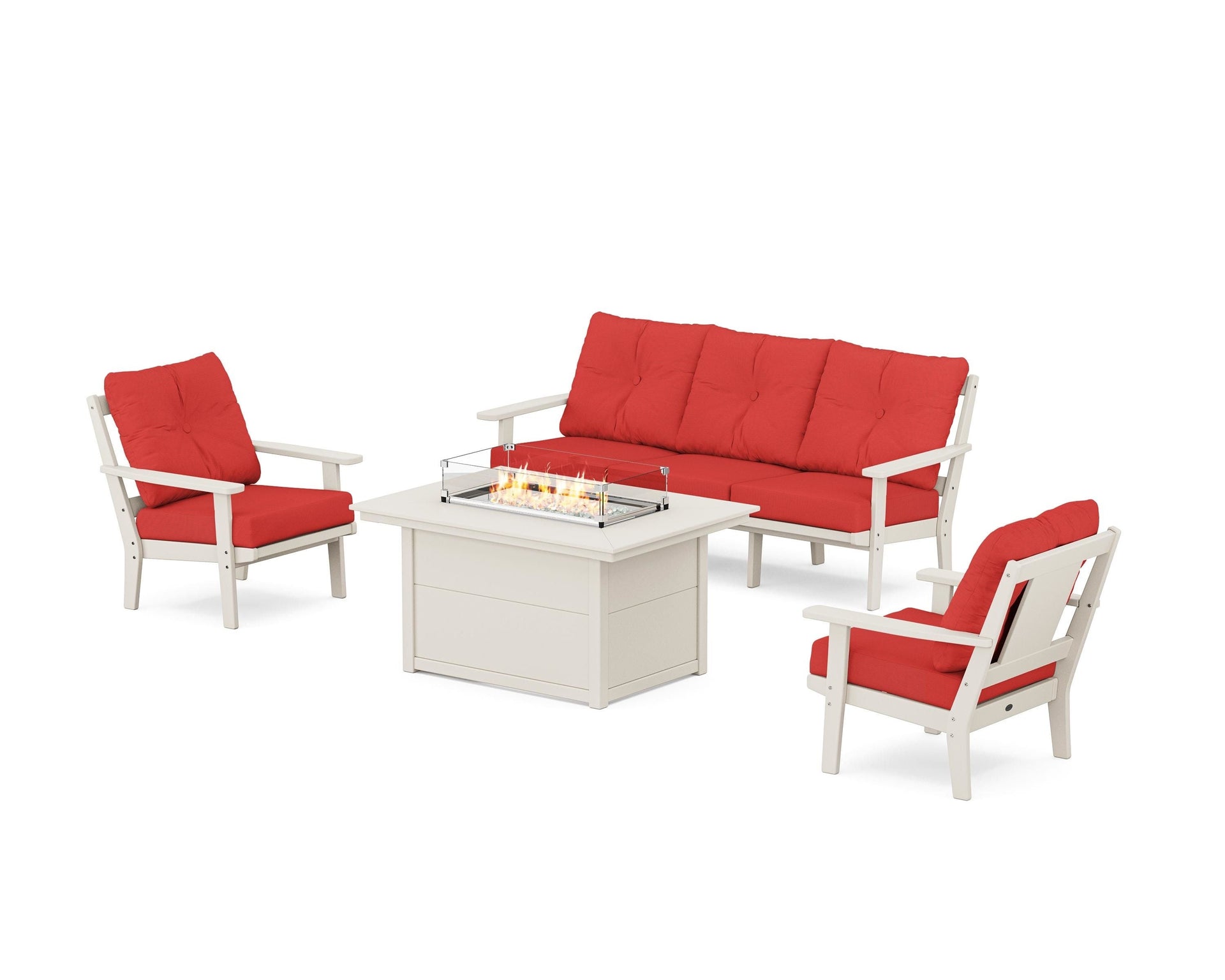 Prairie Deep Seating Fire Pit Table Set