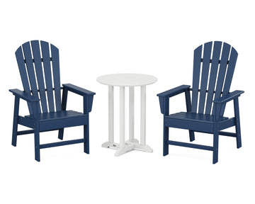South Beach 3-Piece Round Farmhouse Bistro Dining Set