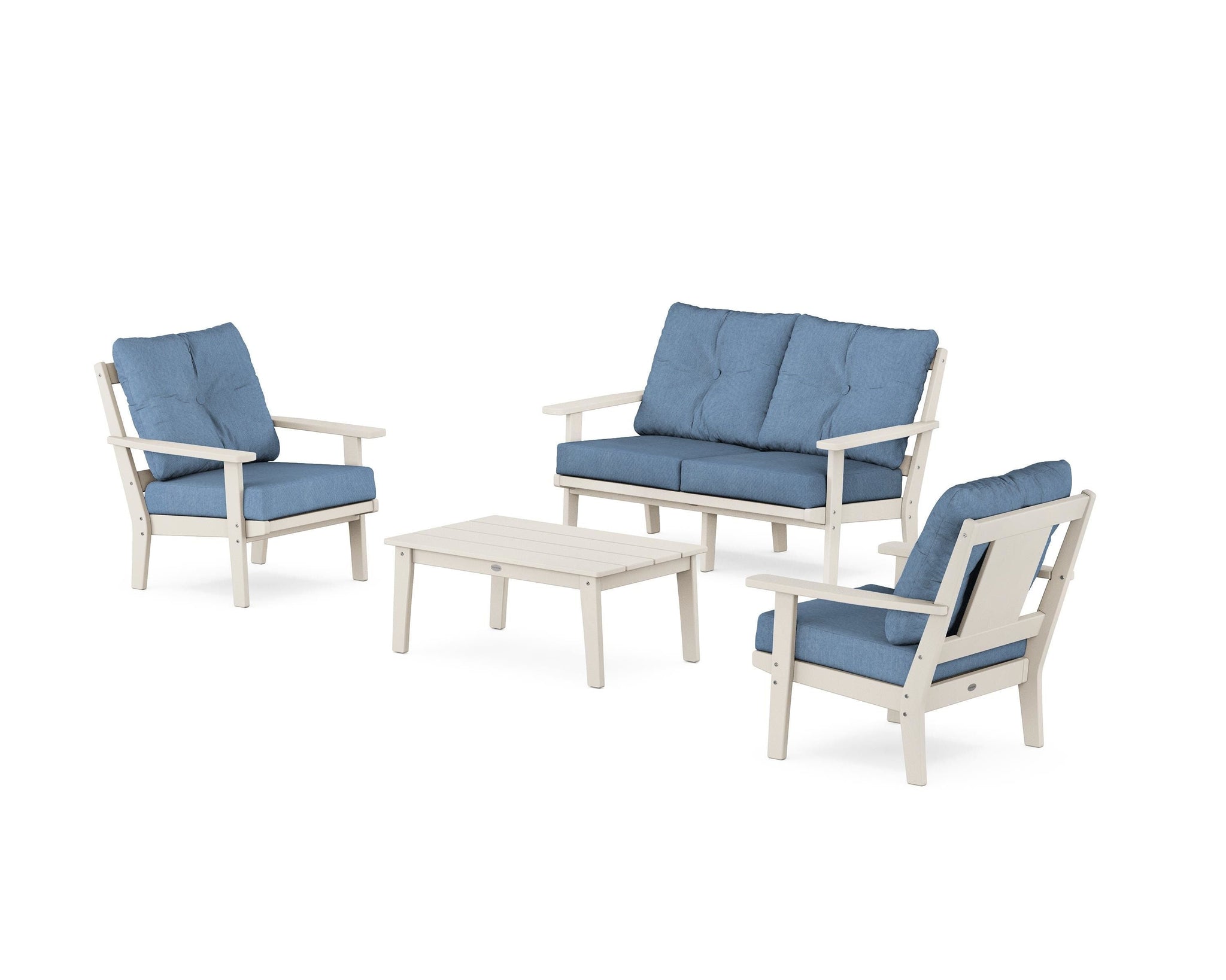 Prairie 4-Piece Deep Seating Set with Loveseat