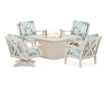 Braxton 5-Piece Deep Seating Set with Fire Table