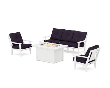 Prairie Deep Seating Fire Pit Table Set