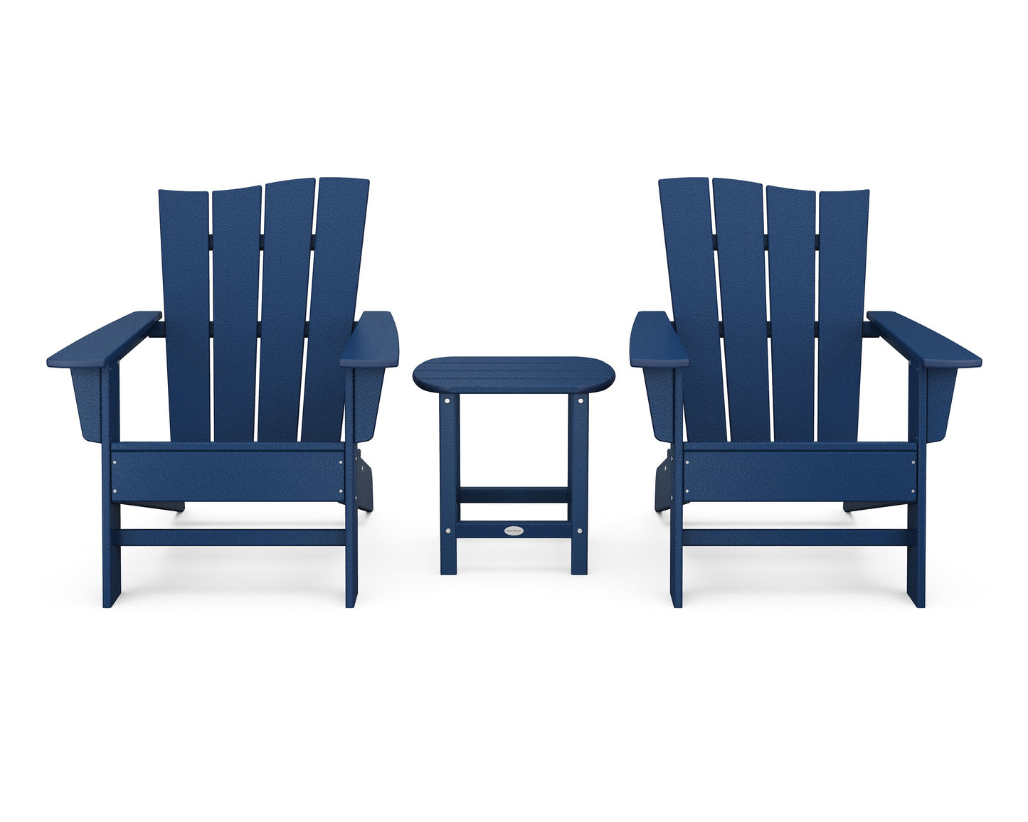 Wave 3-Piece Adirondack Chair Set