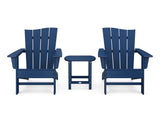 Wave 3-Piece Adirondack Chair Set