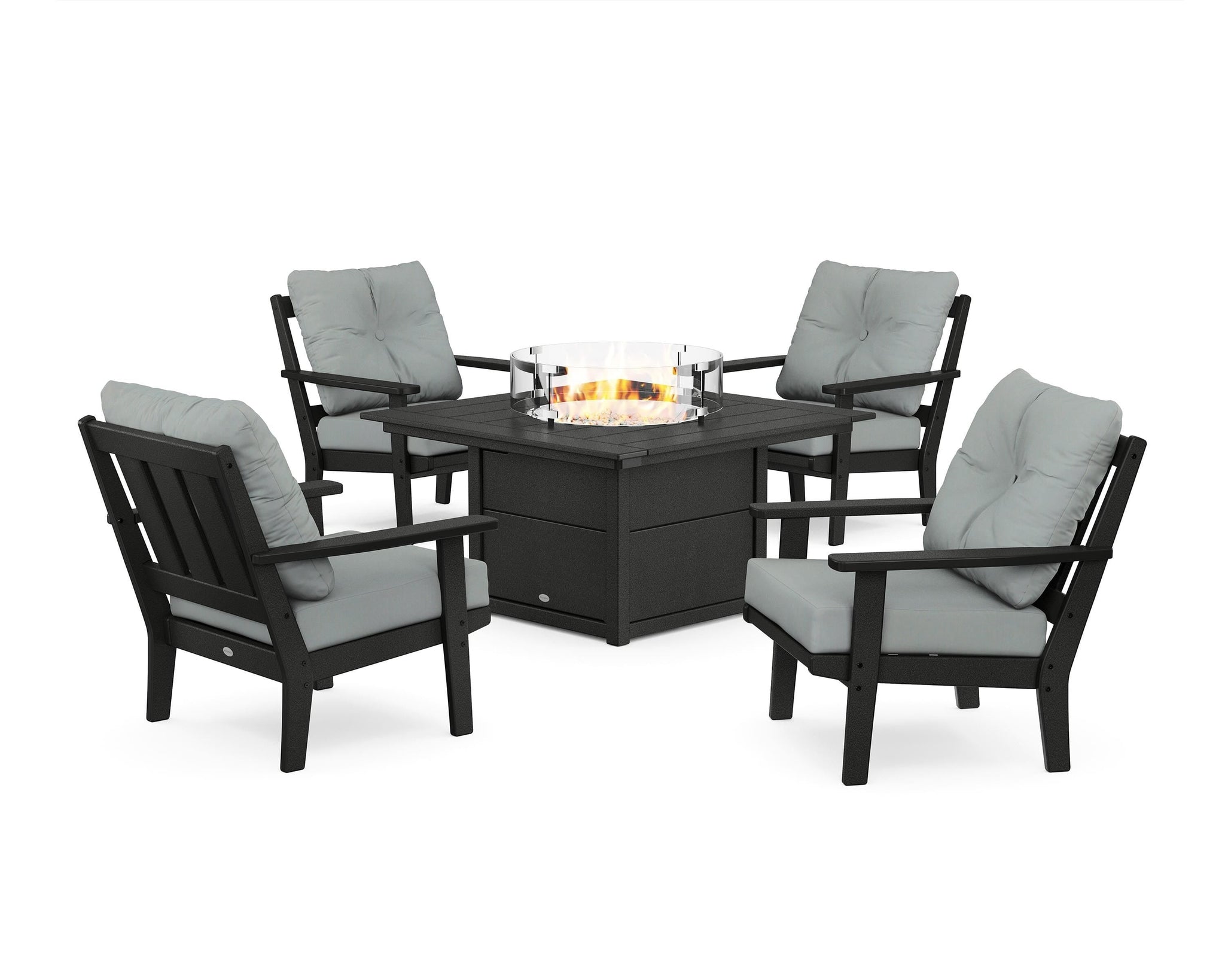 Oxford 5-Piece Deep Seating Set with Fire Pit Table