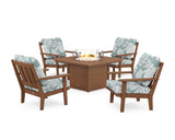Oxford 5-Piece Deep Seating Set with Fire Pit Table