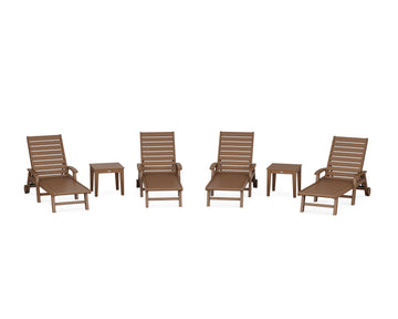 Signature Chaise 6-Piece Set with Wheels
