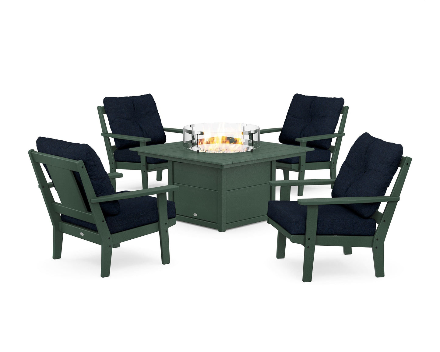 Prairie 5-Piece Deep Seating Set with Fire Pit Table