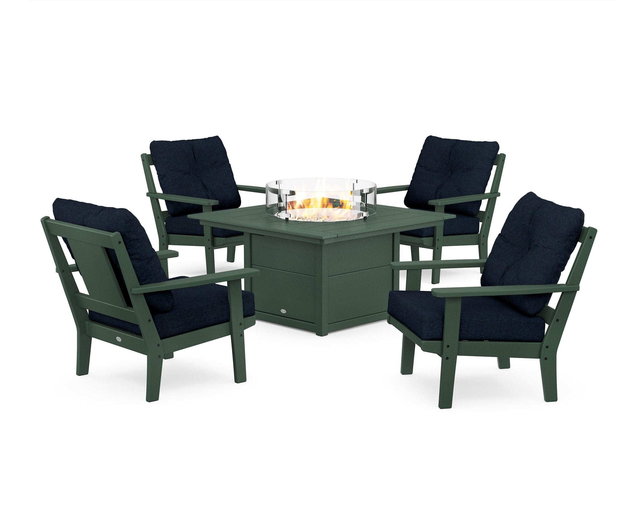 Prairie 5-Piece Deep Seating Set with Fire Pit Table