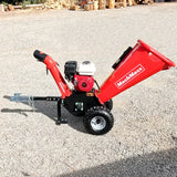 MechMaxx GS650 Wood Chipper Honda GX200 Gasoline Engine Powered 4" New