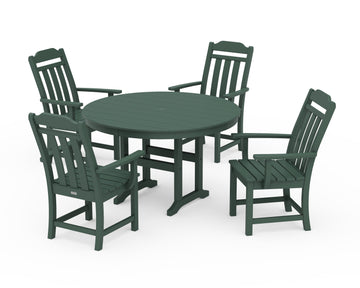 Cottage 5-Piece Round Farmhouse Dining Set
