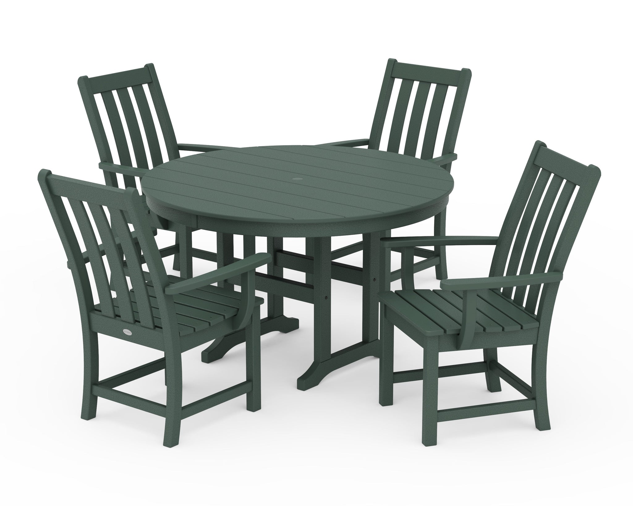 Vineyard 5-Piece Round Farmhouse Dining Set