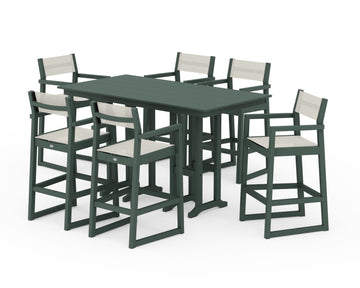 EDGE Sling Arm Chair 7-Piece Farmhouse Bar Set