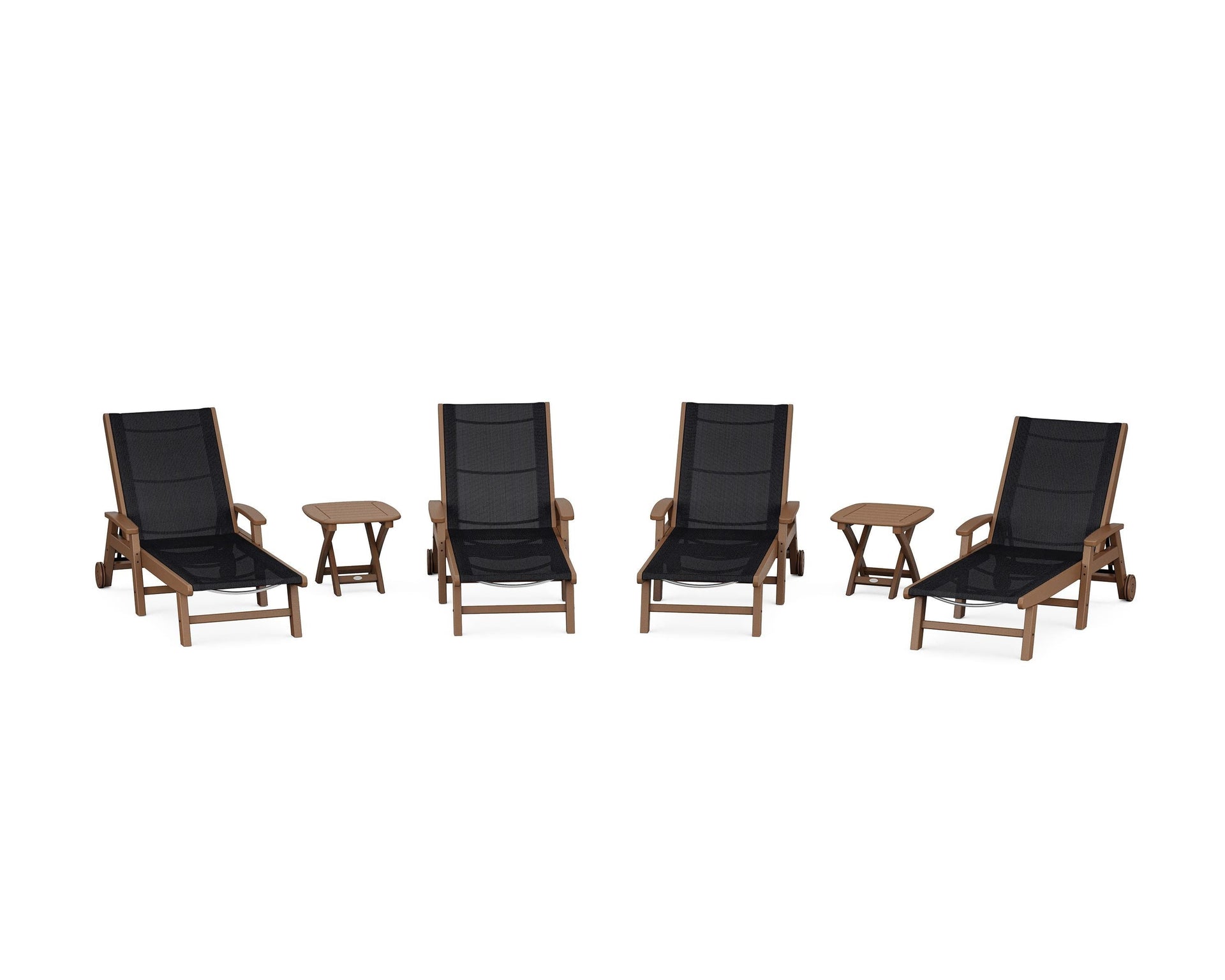 Coastal Chaise 6-Piece Set with Wheels