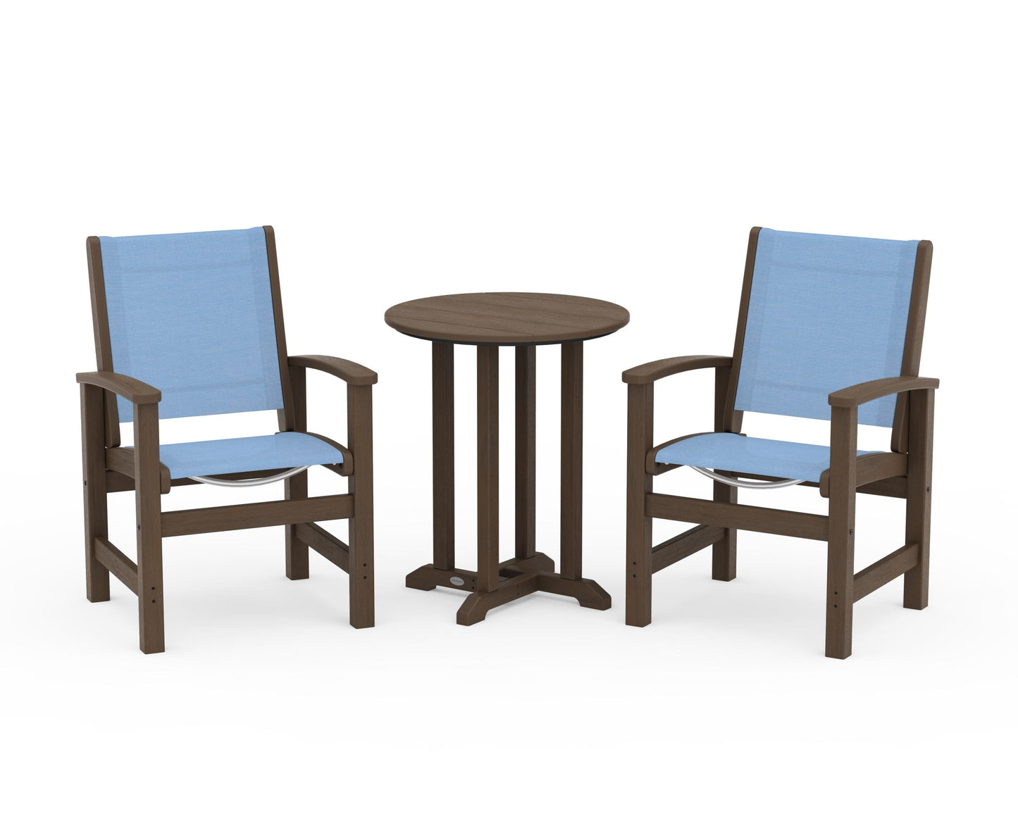 Coastal 3-Piece Round Bistro Dining Set