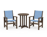 Coastal 3-Piece Round Bistro Dining Set