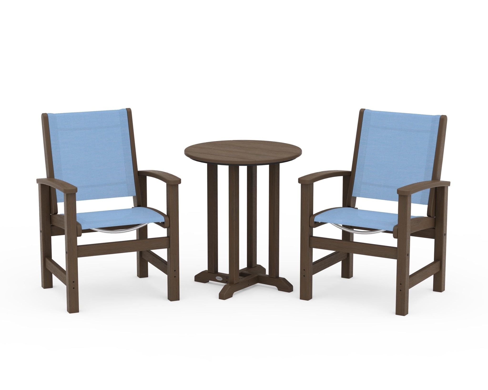 Coastal 3-Piece Round Bistro Dining Set