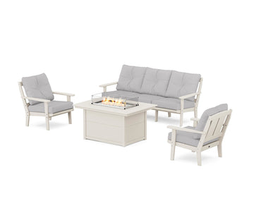 Mission Deep Seating Fire Pit Table Set