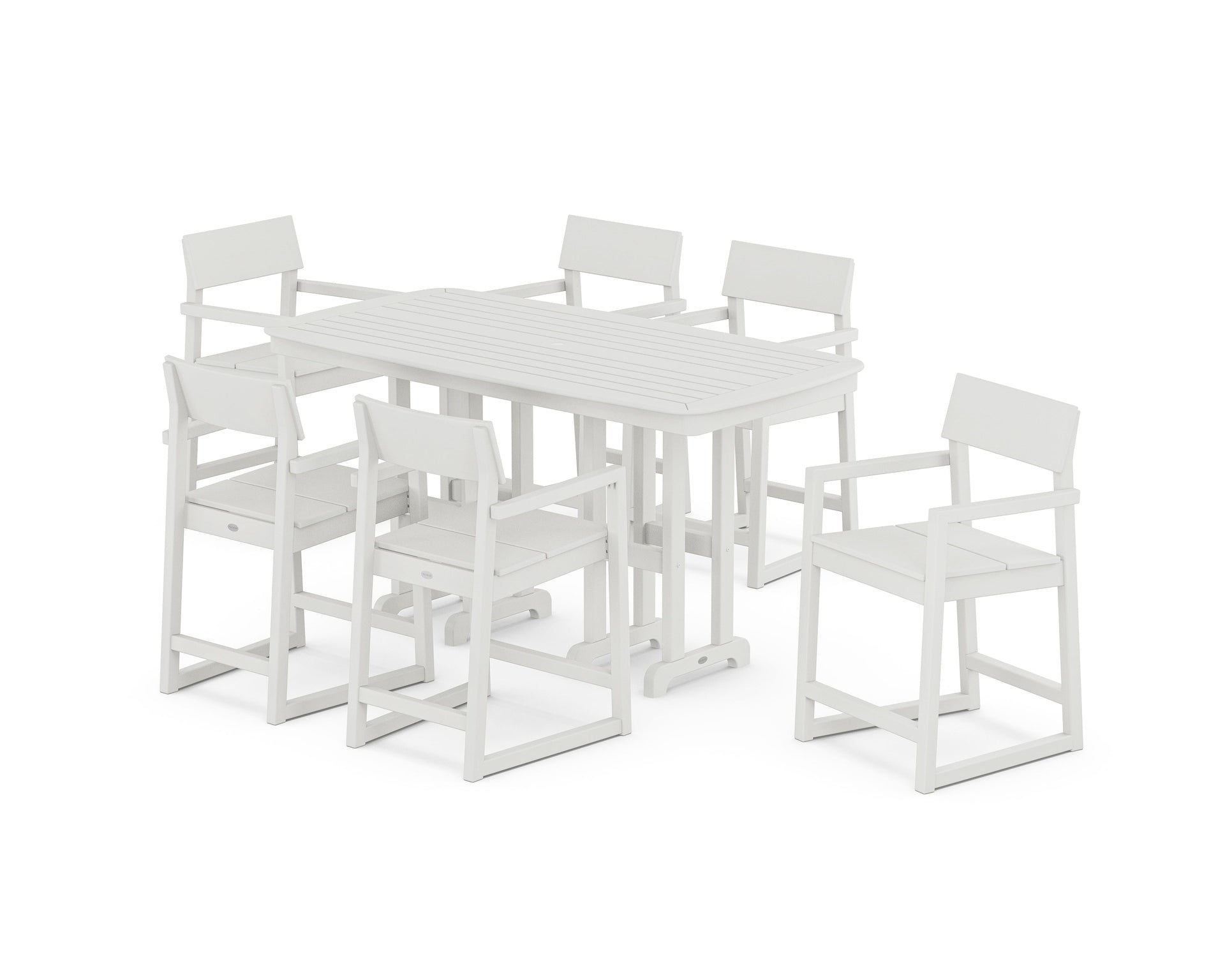 EDGE Arm Chair 7-Piece Counter Set
