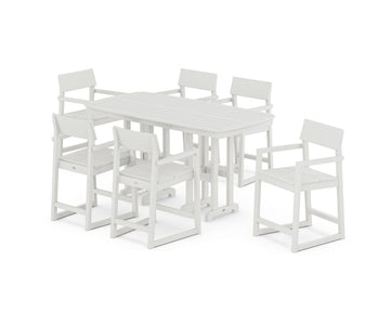 EDGE Arm Chair 7-Piece Counter Set