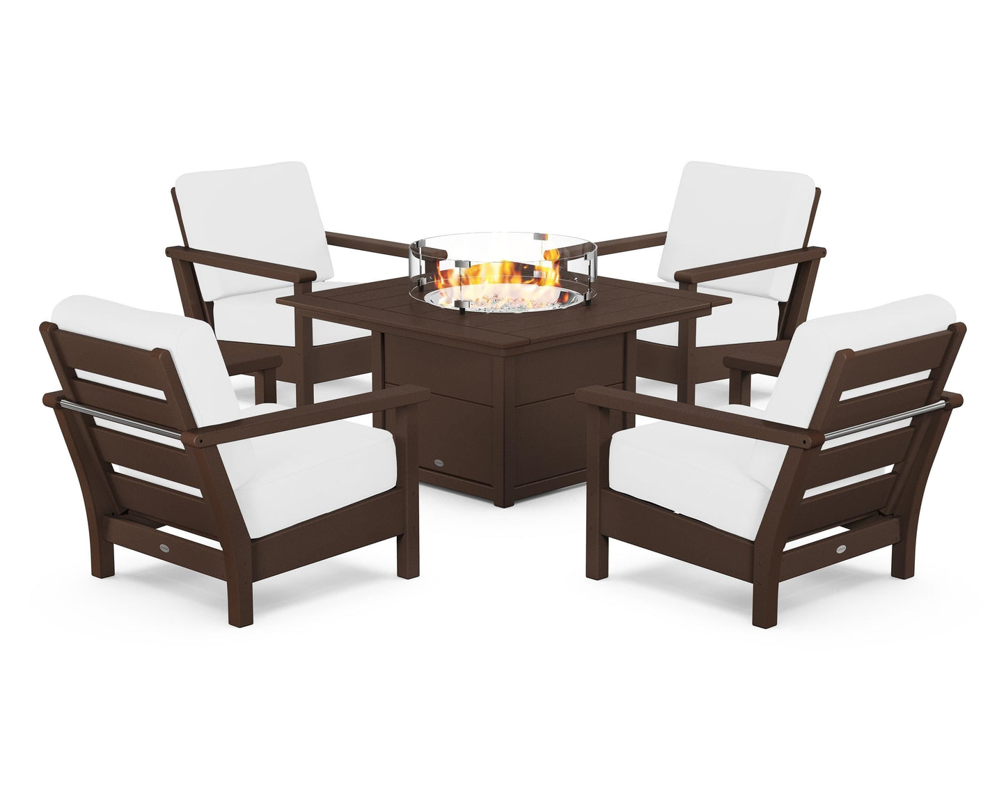 Harbour 5-Piece Conversation Set with Fire Pit Table