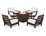 Harbour 5-Piece Conversation Set with Fire Pit Table