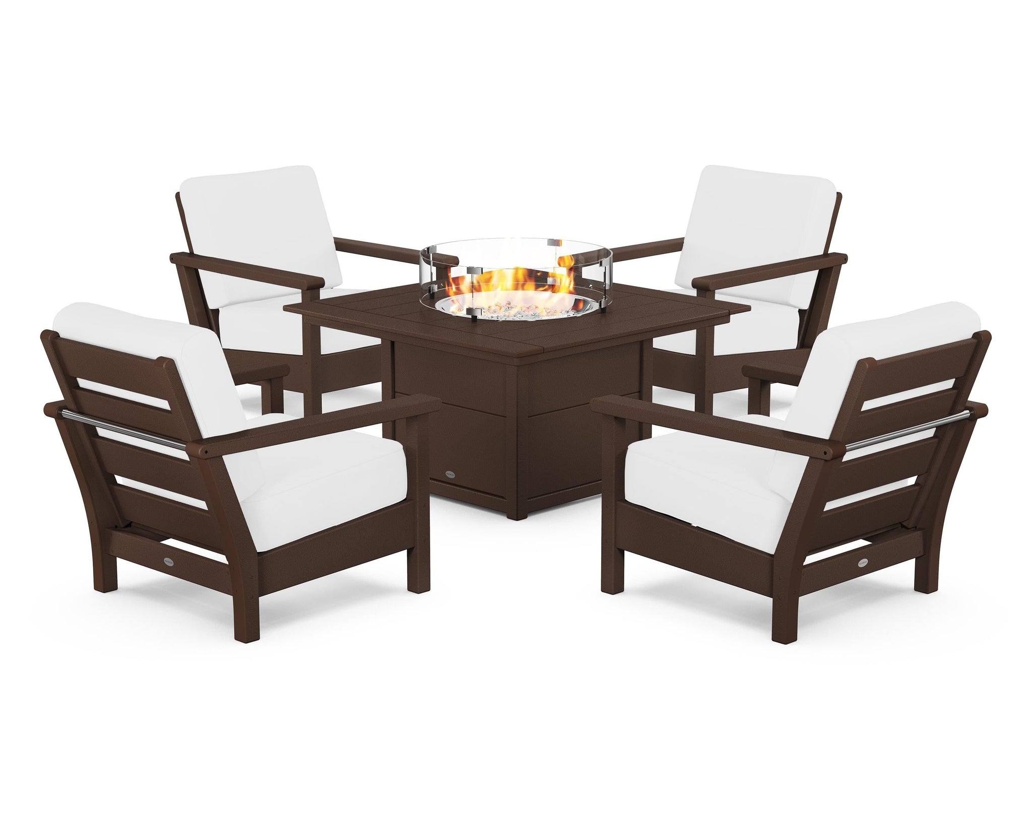 Harbour 5-Piece Conversation Set with Fire Pit Table