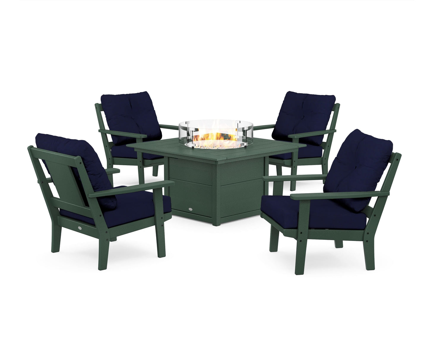 Prairie 5-Piece Deep Seating Set with Fire Pit Table