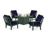 Prairie 5-Piece Deep Seating Set with Fire Pit Table