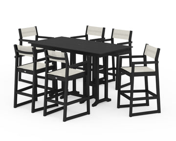 EDGE Sling Arm Chair 7-Piece Farmhouse Bar Set