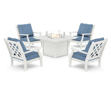 Wovendale 5-Piece Deep Seating Set with Fire Pit Table