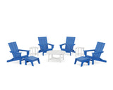 Modern Studio Folding Adirondack 9-Piece Conversation Set