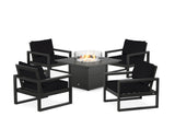 EDGE Sectional 5-Piece Deep Seating Set with Fire Pit Table
