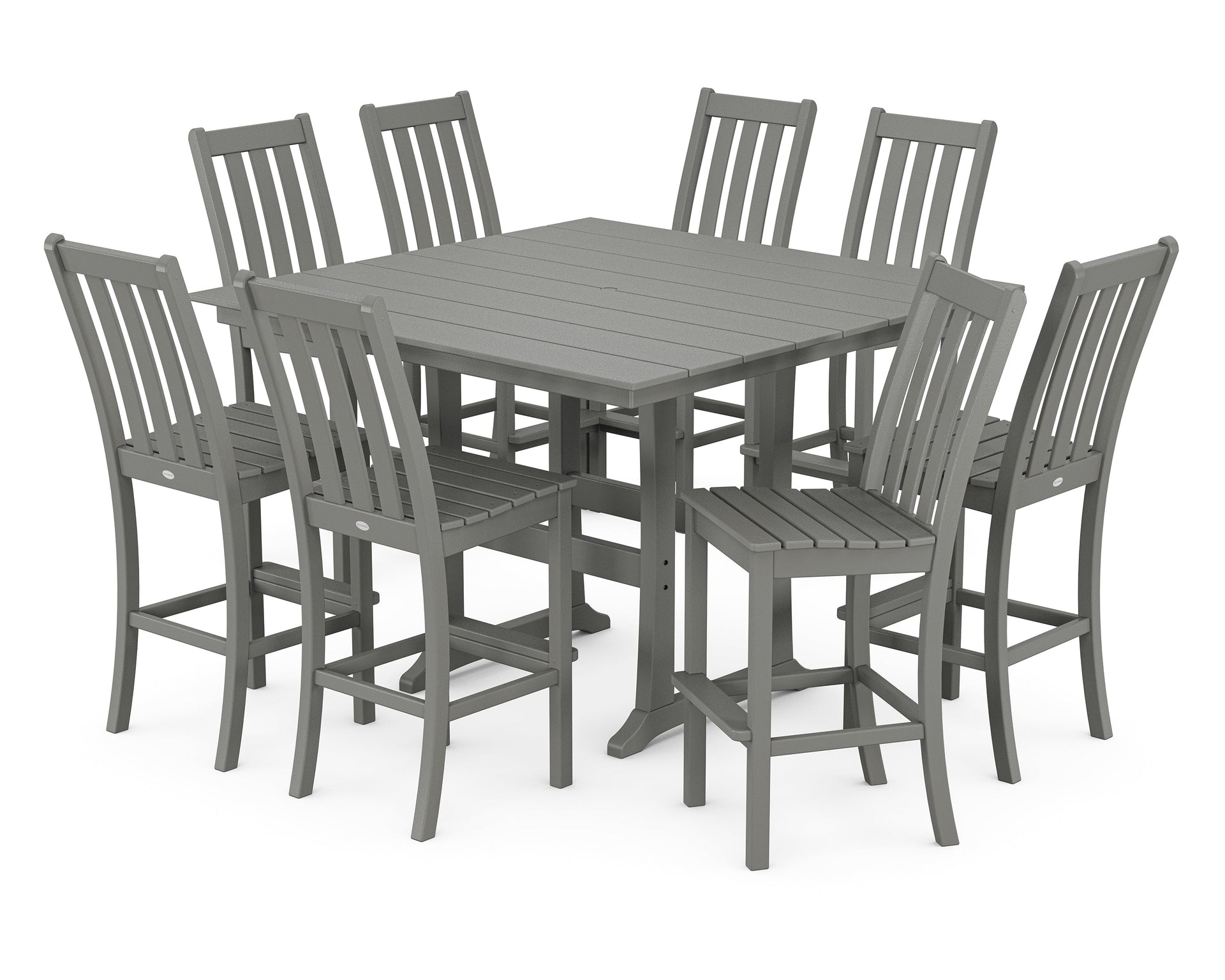 Vineyard 9-Piece Farmhouse Trestle Bar Set