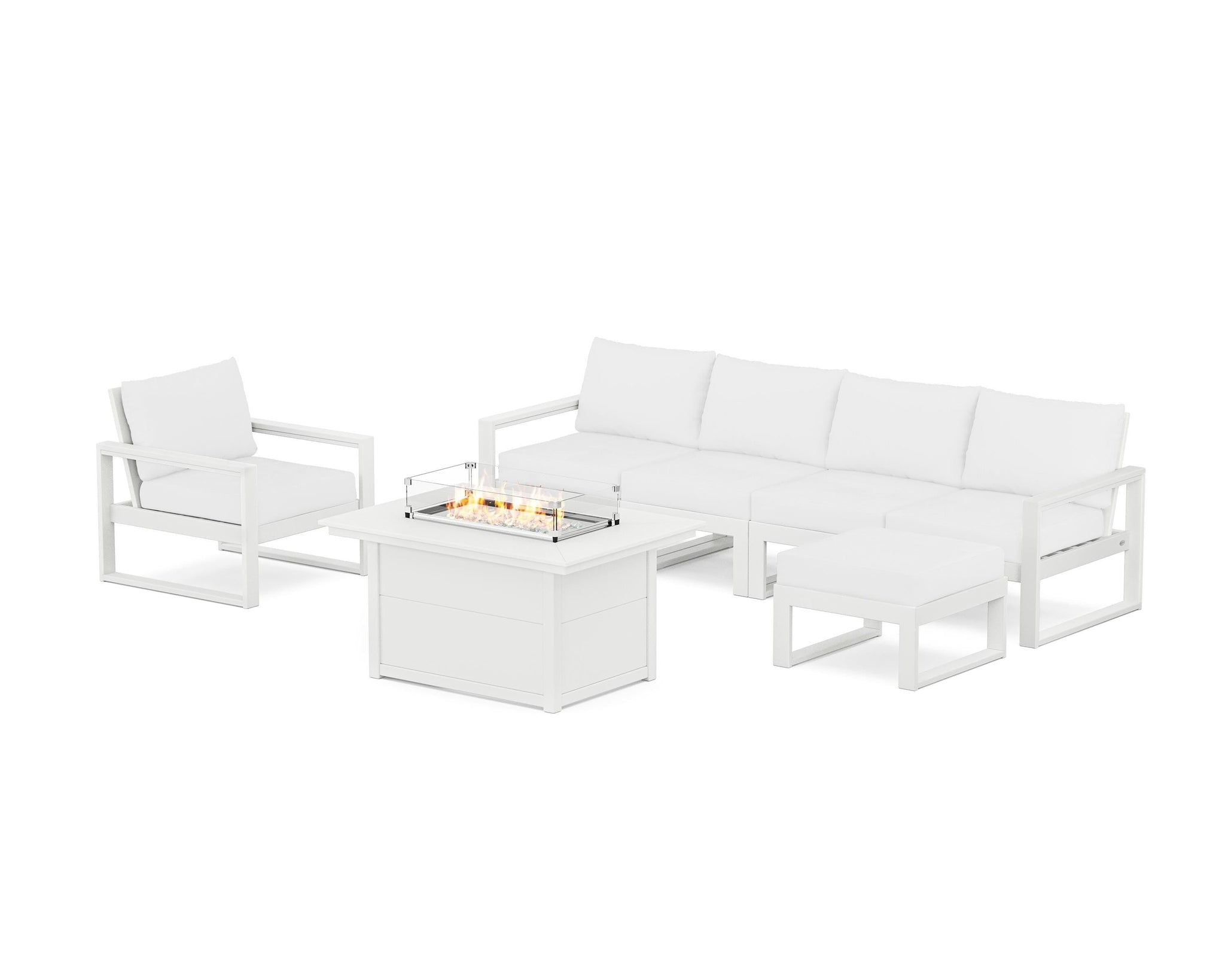 EDGE Sectional Lounge and Fire Pit Set