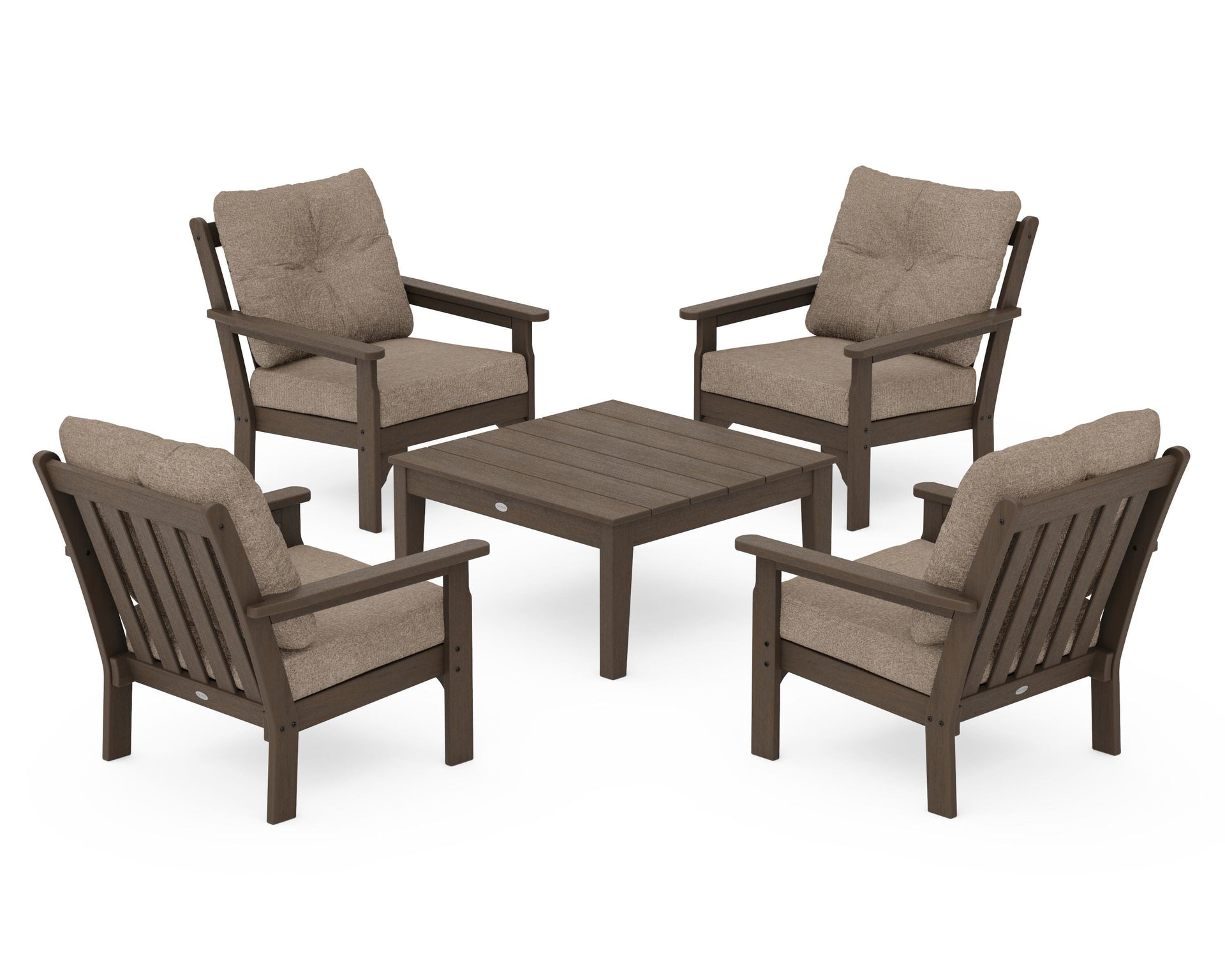 Vineyard 5-Piece Deep Seating Conversation Set