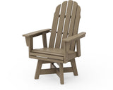Vineyard Curveback Adirondack Swivel Dining Chair