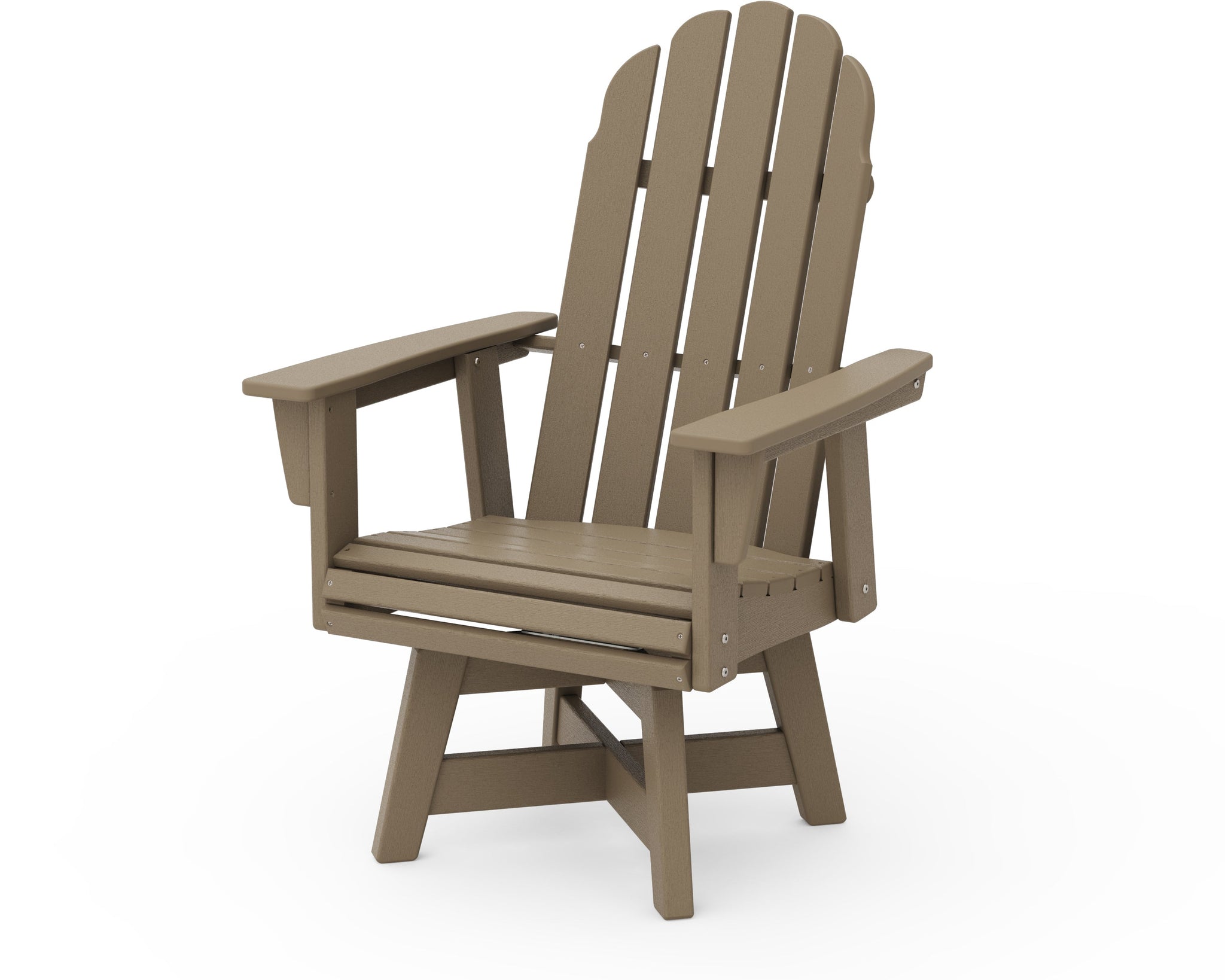 Vineyard Curveback Adirondack Swivel Dining Chair