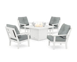 Prairie 5-Piece Deep Seating Set with Fire Pit Table