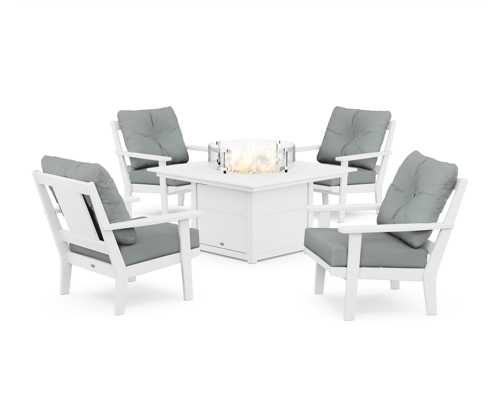 Prairie 5-Piece Deep Seating Set with Fire Pit Table