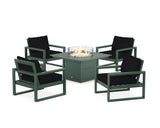 EDGE Sectional 5-Piece Deep Seating Set with Fire Pit Table