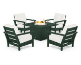 Harbour 5-Piece Conversation Set with Fire Pit Table