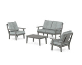 Prairie 4-Piece Deep Seating Set with Loveseat